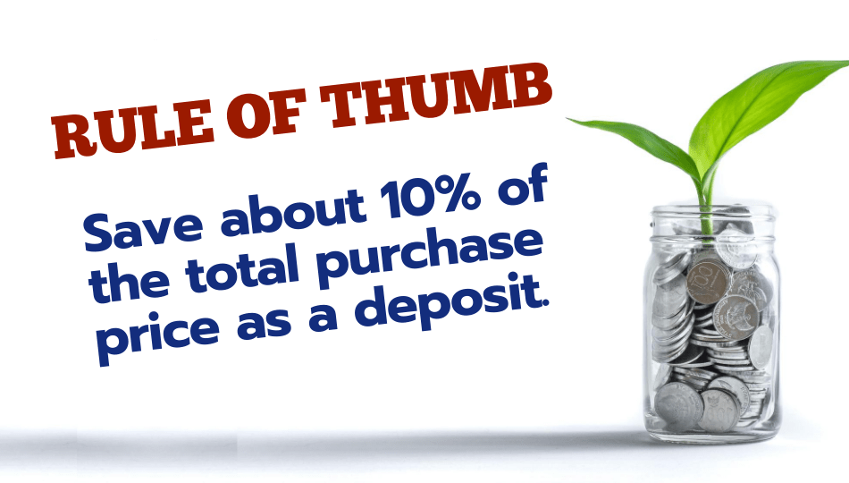 rule of thumb to save for a deposit
