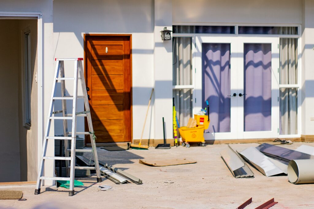 Construction of a new house